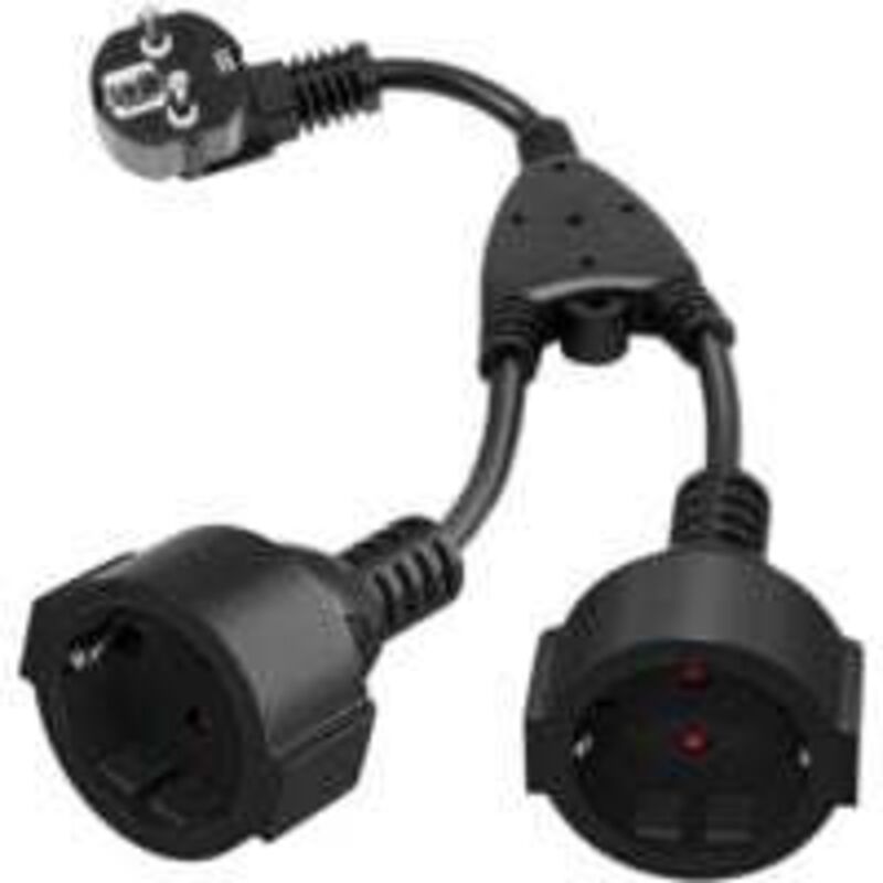 Ortviai 2-in-1 Doppelstecker 16a 250v 3680w Ip44 Für Zuhause, Büro Und Reisen