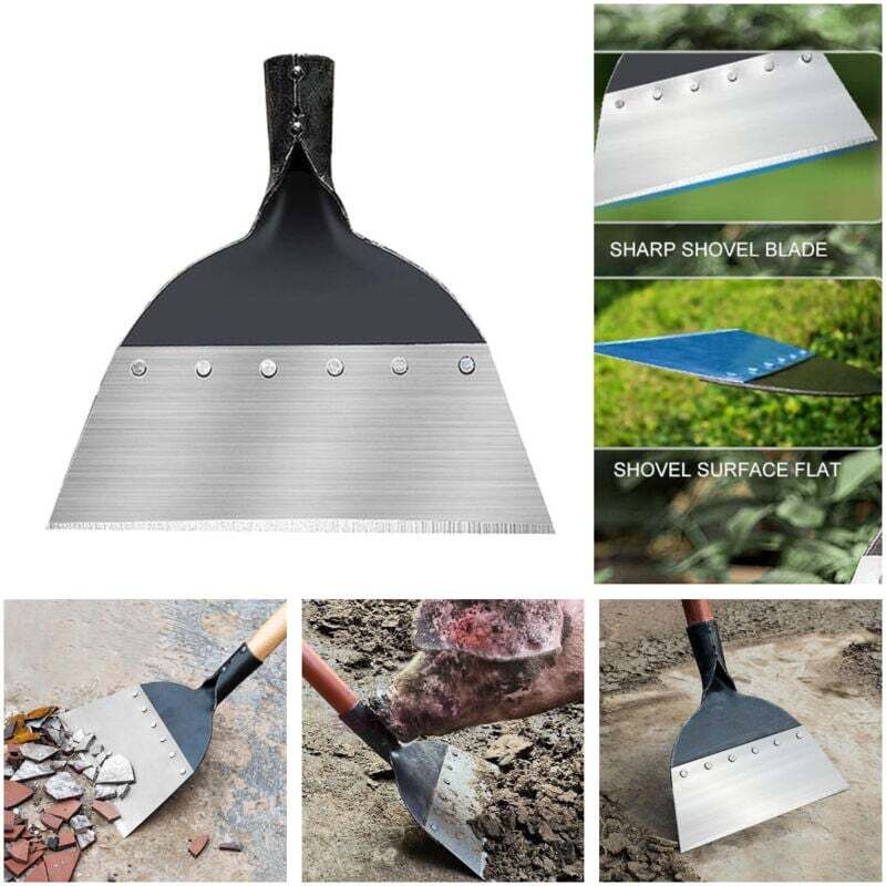 Ortviai 26 Cm Multifunktions-gartenspaten Aus Kohlenstoffstahl Für Rasen Und Außenbereich