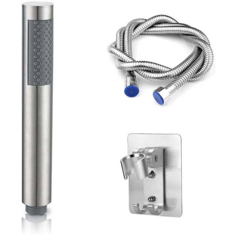Ortviai 3-teiliges Badezimmer-set: Handbrausekopf Mit 2 M Edelstahl-brauseschlauch Und Halterung