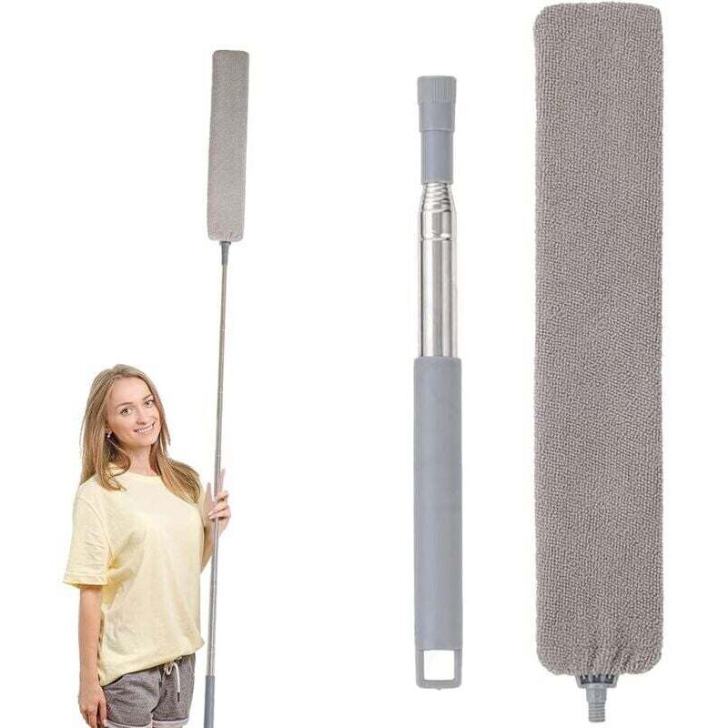 Ortviai Teleskop-staubbürste Mit Einzugsmechanismus, 41,5–214 Cm, Für Sofa, Möbel Und Boden
