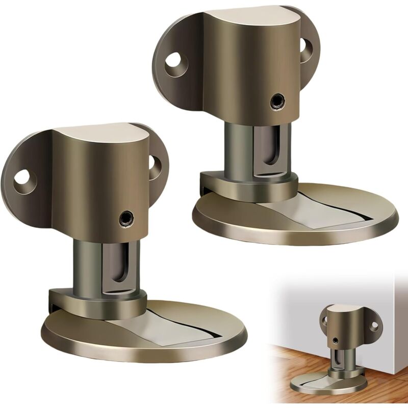 Verstellbarer, Unsichtbarer Magnet-türstopper, Kein Bohren Erforderlich, 2 Stück, Inklusive Kleber Und Schrauben