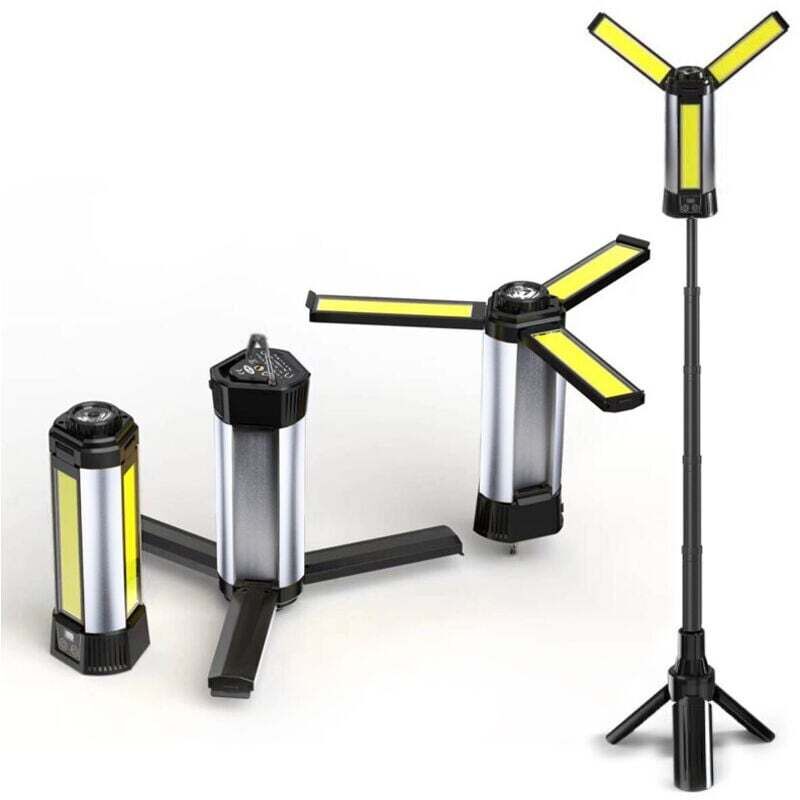 Ortviai 8000 Lumen 6000 Mah Led-flutlicht Für Baustellen Und Camping, Energieklasse E