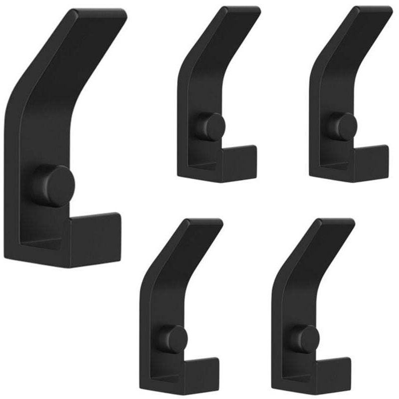 Set Mit 5 Modernen Metall-wandhaken Für Kleidung, Handtücher Und Accessoires – Badezimmer, Schlafzimmer, Büro Ortviai