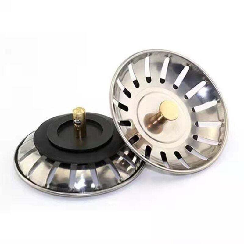 Set Aus 2 Ortviai 80 Mm Edelstahl-waschbecken- Und Badablaufgarnituren Mit Goldenen Schrauben – Universell