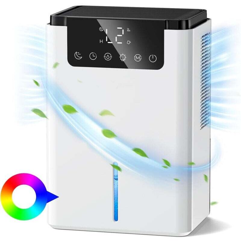 Ortviai 2,5-liter-luftentfeuchter, Tragbar, Mit Automatischer Abtaufunktion, Schlafmodus, Timer Und Led-anzeige