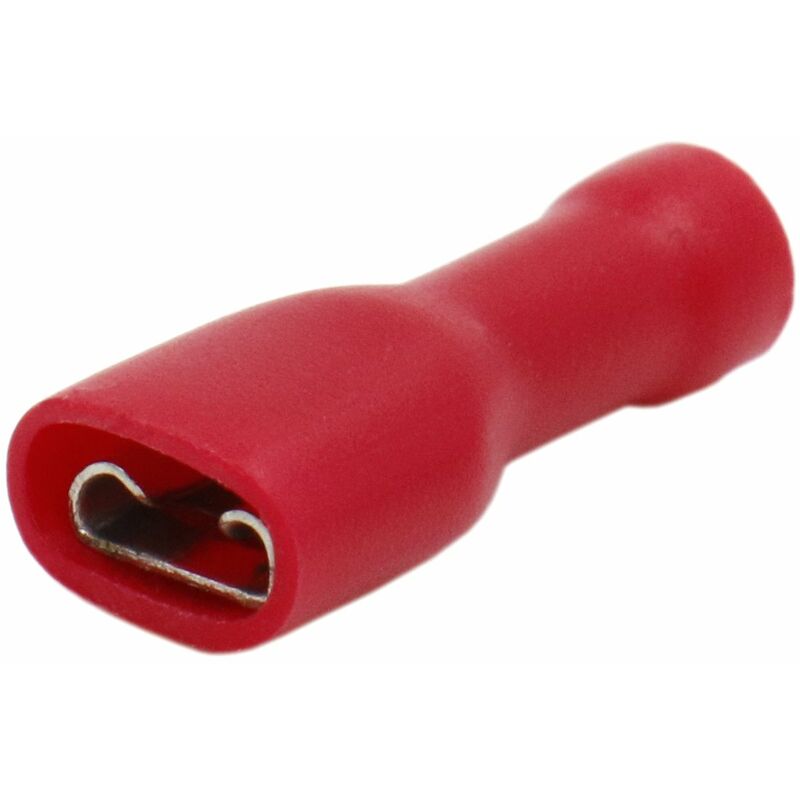 Kabelschuhe Für Isolierte Stecker 0,5-1,5 Mm² Rot 100 Stück