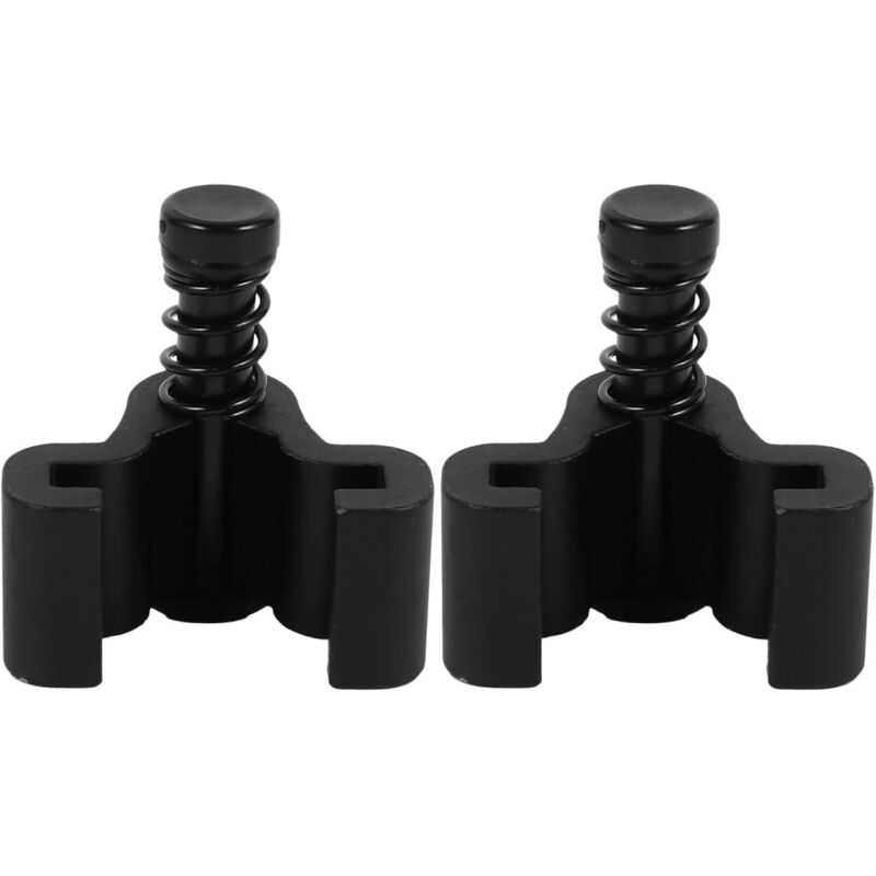 Set Mit 2 Verstellbaren Aluminium-scheunentorstoppern, Schwarz