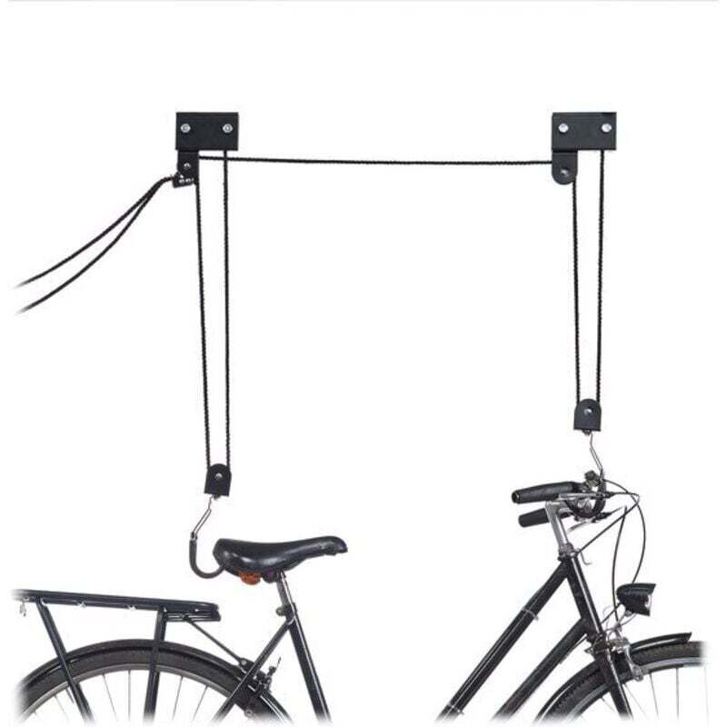 Ortviai 57 Kg Deckenfahrrad-aufhängungssystem Mit Umlenkrolle Und Universalhaken