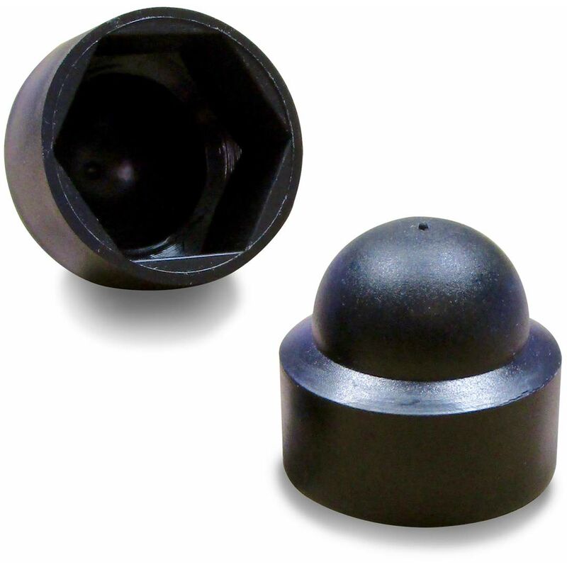 Schrauben- Und Mutternschutzkappen M10, 17-mm-schlüssel, Schwarzer Kunststoff, 20er-packung
