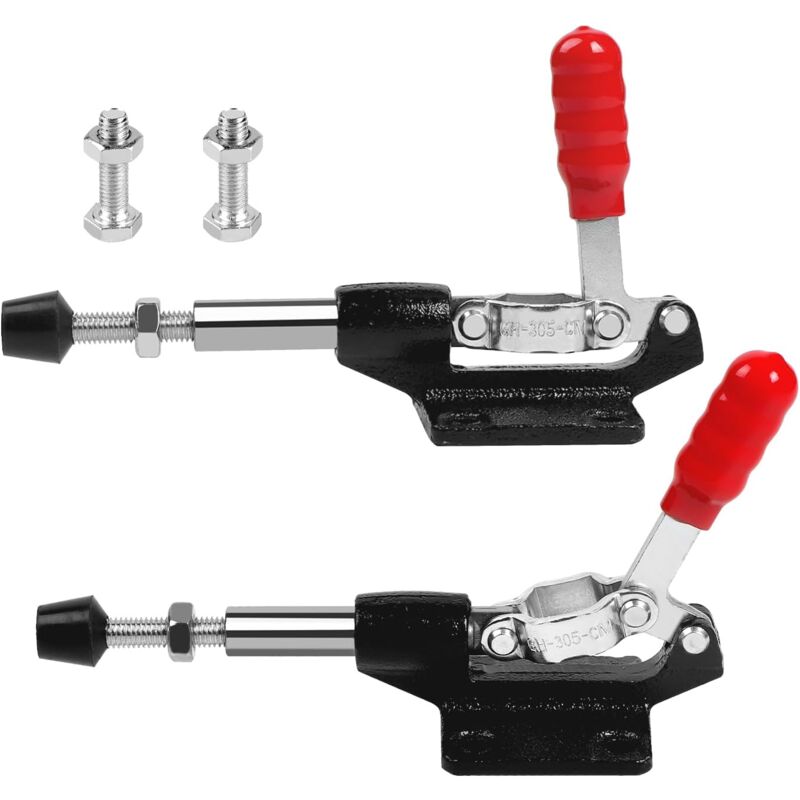 Set Mit 2 Verstellbaren Spannern Für Schubstangen, Winkelbohrungen, Holzbearbeitung, Schweißen, Schwarz