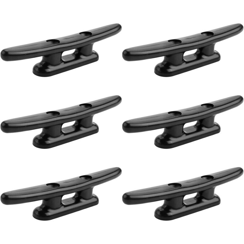 6 Stück 4 Zoll Schwarze Nylon-bootsklampen Für Kanu Und Steg