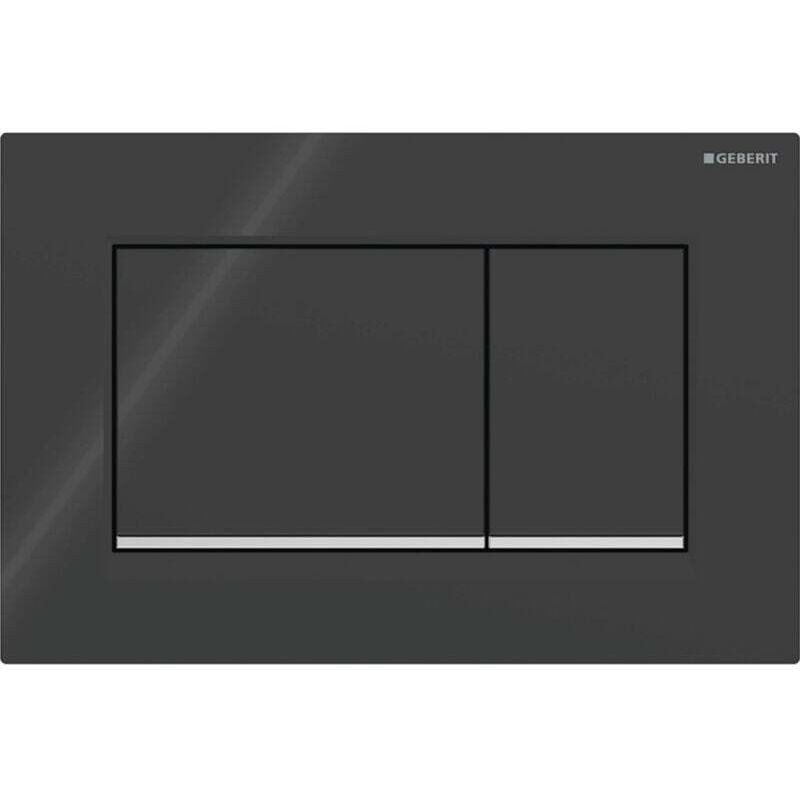 Ortviai Quadratische Doppelspülplatte Für Separate Spülung, Schwarz Und Glänzend Verchromt
