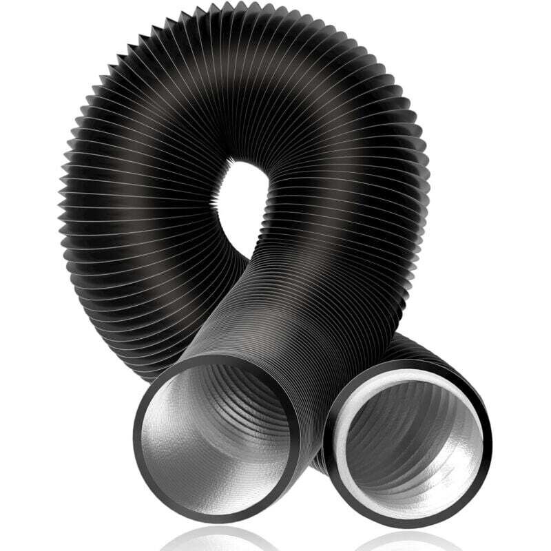 Ortviai 150 Mm Flexibler Schwarzer Aluminium-abluftschlauch