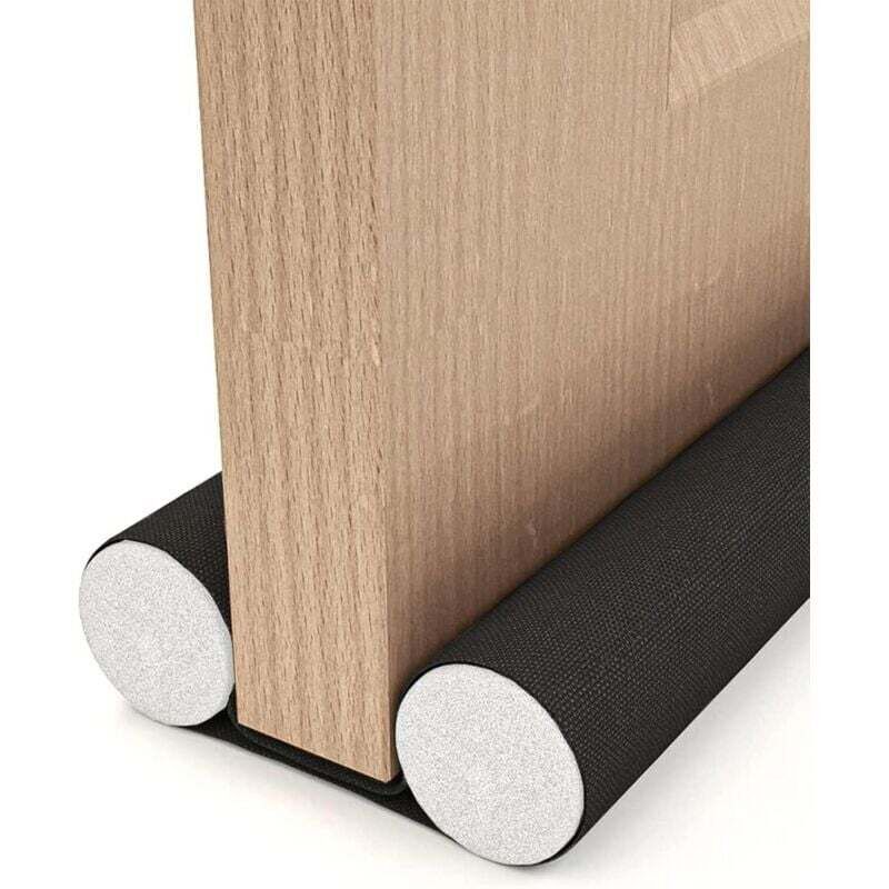 Ortviai 93 Cm Verstellbarer Türzugstopper Aus Oxford-gewebe Für Innentüren Mit Einer Dicke Von 3–5 Cm, Schwarz