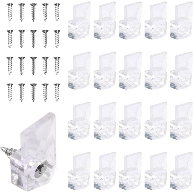 Packung Mit 20 Wandhalterungen Für Spiegel, Transparent, Einfach Zu Montieren