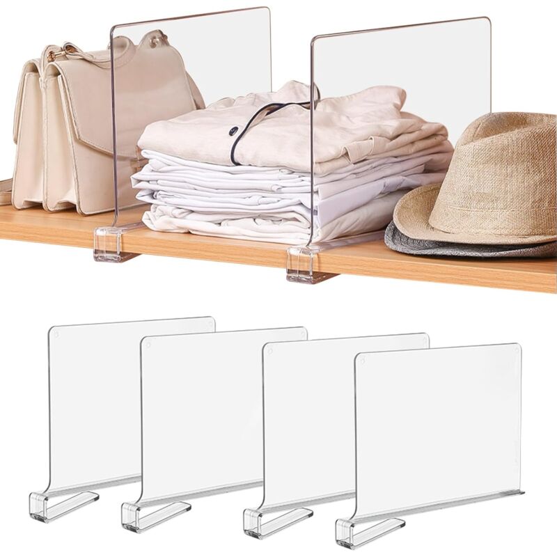 Regaleinteiler Aus Transparentem Acryl – Herausnehmbar Für Multifunktionale Aufbewahrung