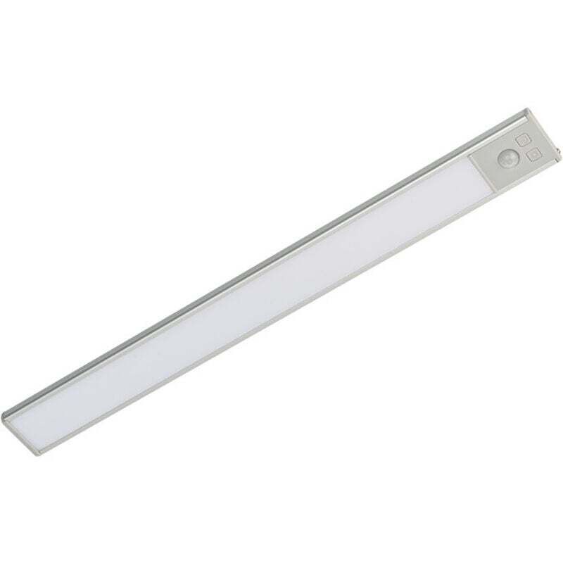 Ortviai 20 Cm Led-unterbauleuchte Für Die Küche, Wiederaufladbar (1500 Mah), 6500 K, Dimmbar, Bewegungssensor, 2er-pack, Silber