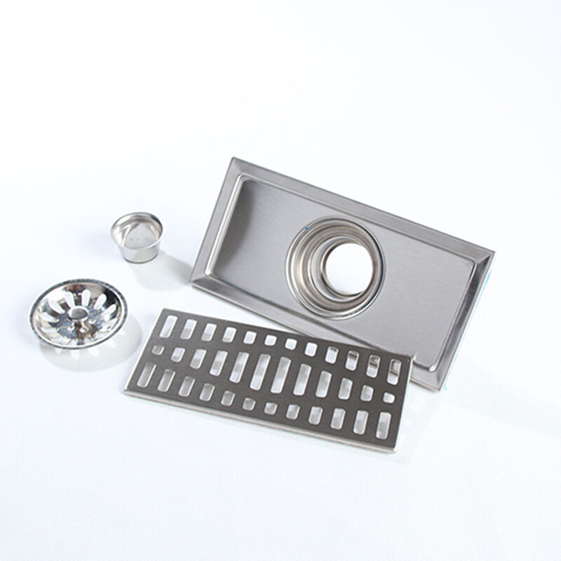 Rechteckiger Edelstahl-siphon (20 X 10 Cm) Für Bad, Dusche Und Küche