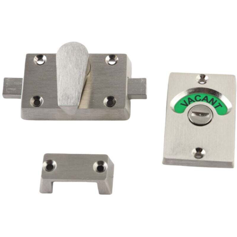 Ortviai Edelstahl-indikator-türschloss-set Für Badezimmer- Und Wc-türen Mit Zubehör