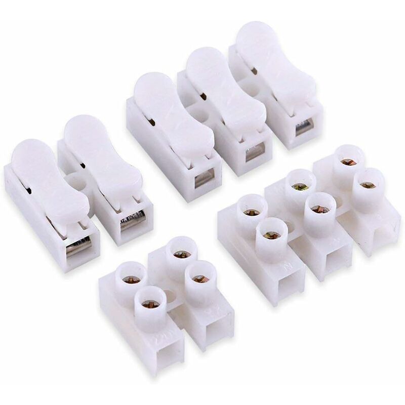 Weiße Federverbinder-led-kabel, Schnellanschlussklemmen, 60 Stück