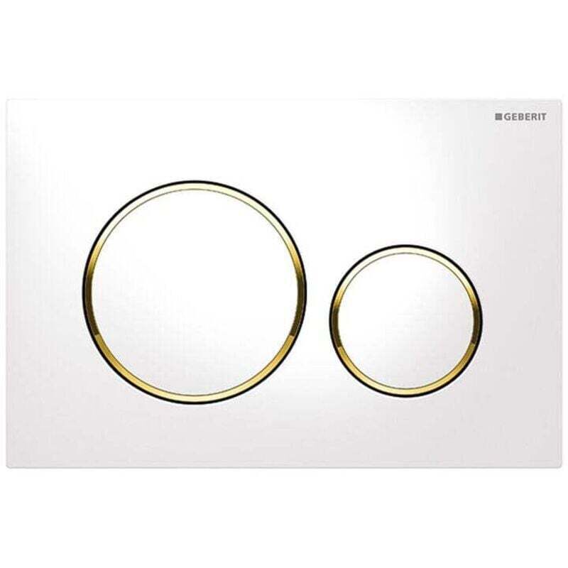 Sigma20 Weiß-goldene Spülplatte Für Ortviai-toiletten