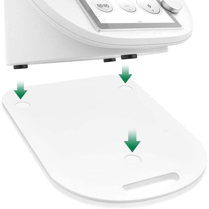 Schiebeplatte Für Thermomix Tm6 Und Tm5, Weiß, Mit Stabilem, Vibrationsdämpfendem Griff, Leicht Zu Bewegen, Ortviai