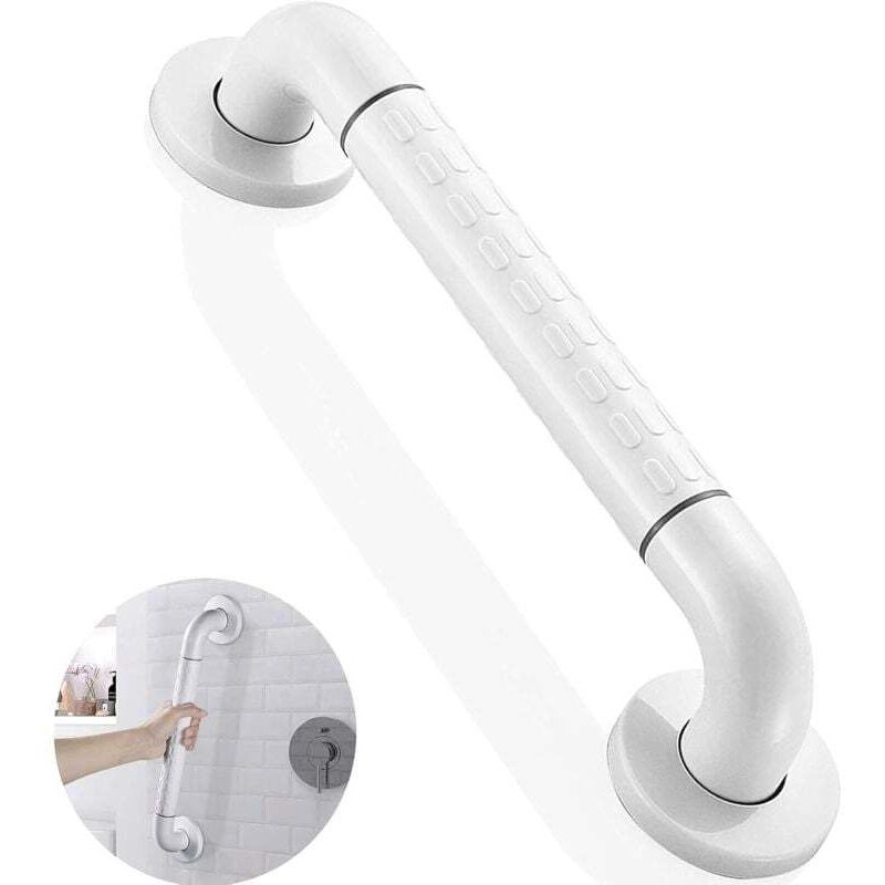 Ortviai Edelstahl-haltegriff Mit Rutschfester Oberfläche Für Badewanne Und Dusche, Weiß