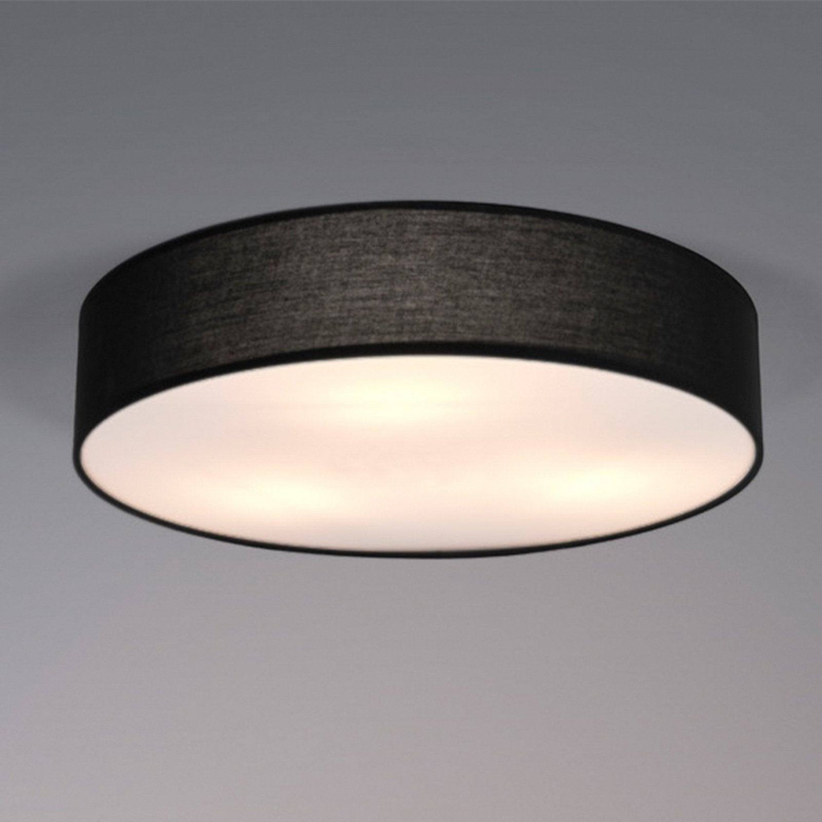 [gebraucht] B-ware Osram Deckenleuchte Lampe Leuchte Orbis Paris Schwarz Textil E27 Runde Form