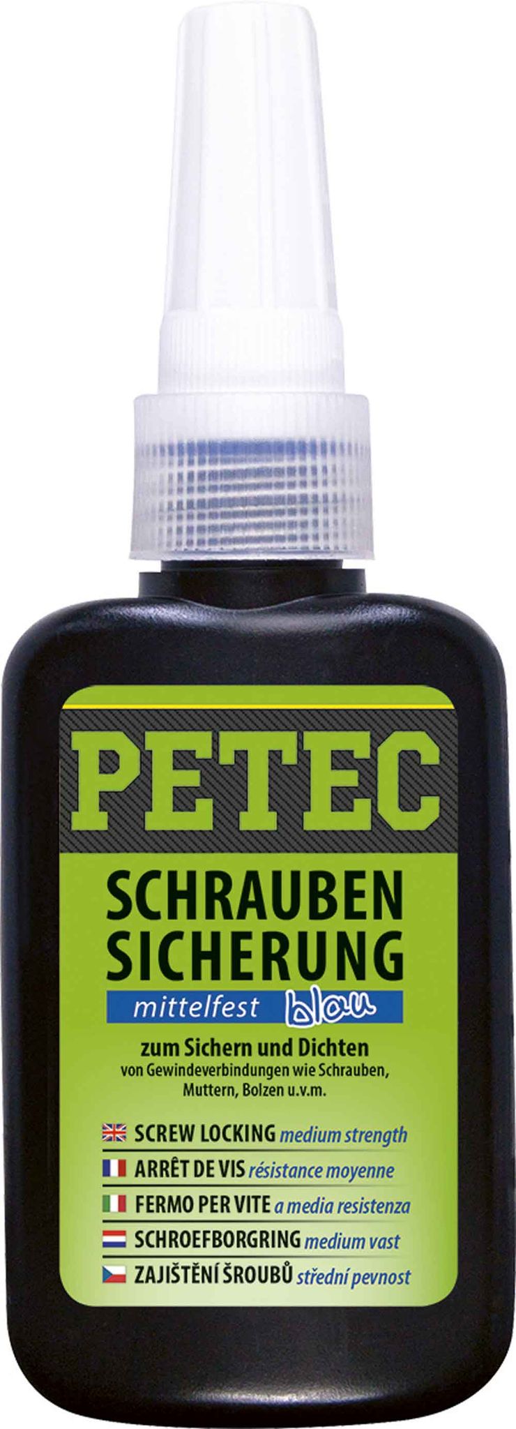 Petec Schraubensicherung Mittelfest 50 G