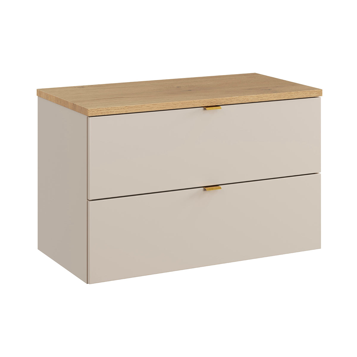 Waschtischunterschrank 80cm Waschtisch Azel Kaschmir Und Holz