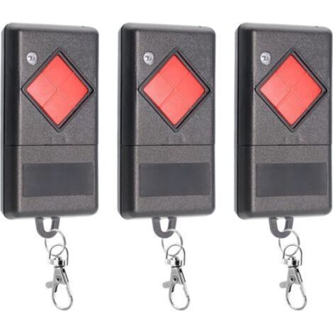 Lot De 3 Télécommandes De Rechange Pour Porte De Garage Dickert 40,685 Mhz, Compatible Avec Dicket Mahs40-01, Mahs40-04