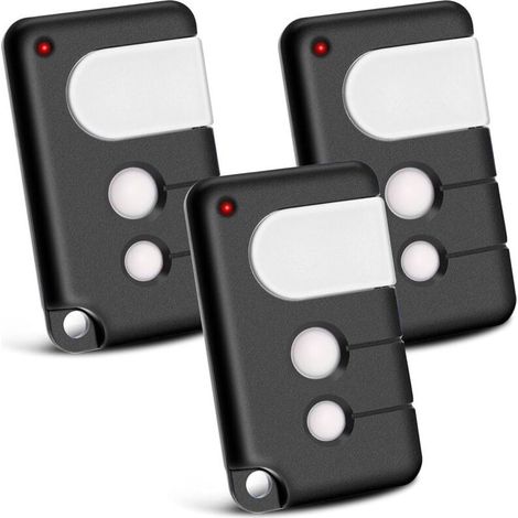 Lot De 2 Telecommande Portail Compatibles Avec Chamberlain, 433,92 Mhz 3 Canaux, Compatibles Avec Tx4runi, Tx2rev, 84335eml, 84333e, 94333e, 4335eml, Motorlift 500, 700,1000