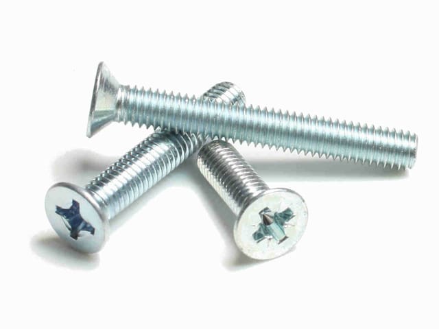 Senkschraube m. Kreuzschlitz PH DIN 965 Stahl 4.8 galvanisch verzinkt M2,5 x 4mm