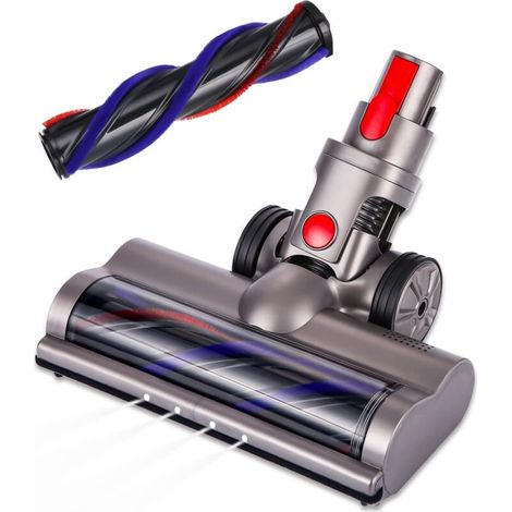 Bürste Kompatibel Mit Dyson V7 V8 V10 V11 V15, Direktantrieb-turbobürstenkopf Mit Hartborstenwalze, Turbobürstenaufsatz Mit 4 Frontleuchten Für Hartböden Und Teppiche