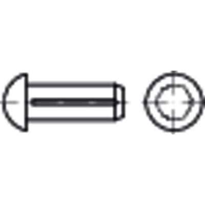 Halbrundkerbnagel DIN 1476 Messing blank ø3 x 8mm
