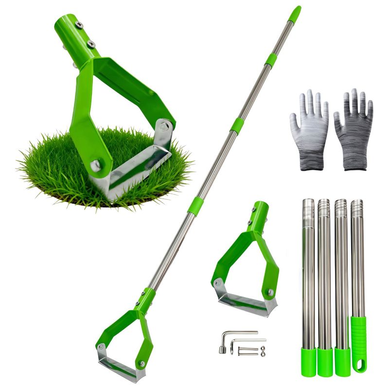 Verstellbare Bügelhacke 125-161 Cm – Gartenhacke Aus Stahl Zum Jäten Und Auflockern Von Grünerde