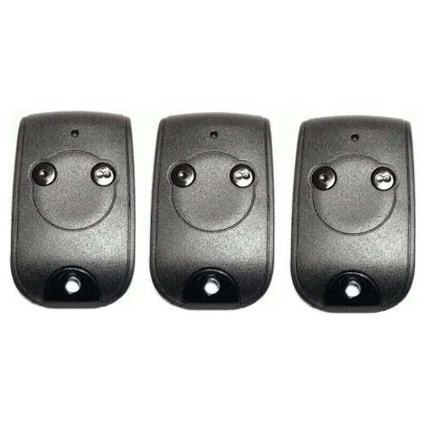 Qorva -télécommande 2 Canaux 433.42mhz Pour Moteurs De Portails Et Portes De Garage – Batterie Lithium 240mah – Portée 50m – Matériau Abs Durable