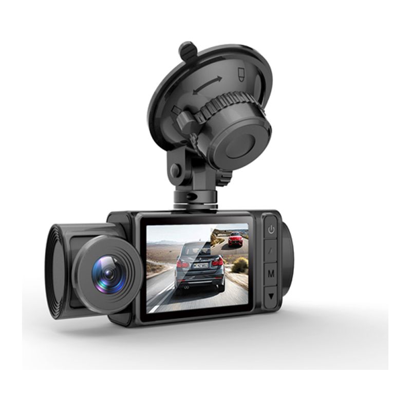Dreikamera-dashcam (2 Zoll) Mit Transparentem Rückspiegel, Mehrsprachigem Auto-videorekorder Und Fahrtenschreiber Für Mehr Sicherheit Im Straßenverkehr