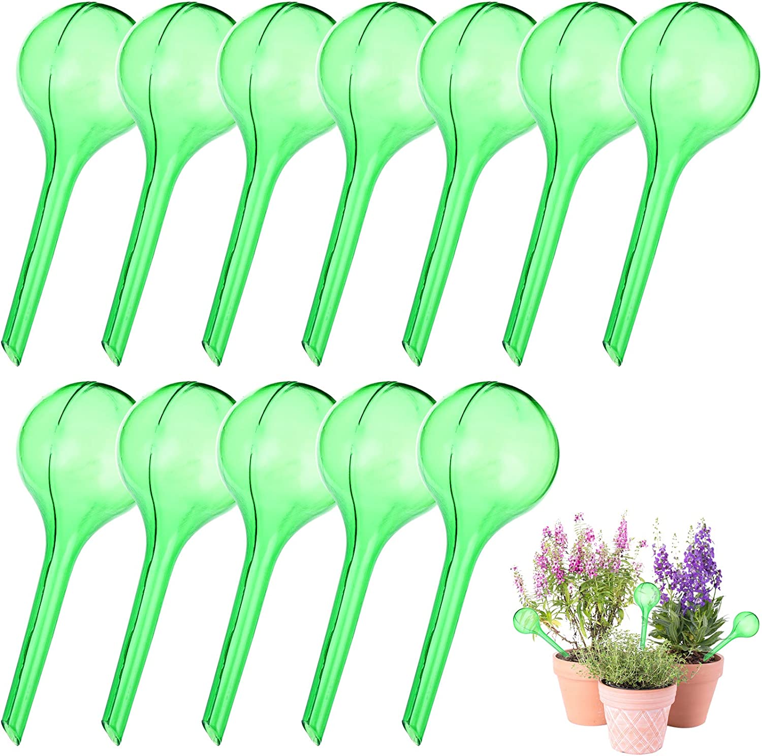 12 Stück Kleine Bewässerungskugeln Aus Synthetischem Glas Für Zimmerpflanzen – Tropfbewässerungsbirnen Mit 4 Cm Durchmesser – Pvc-selbstbewässerungsausrüstung Für Pflanzen