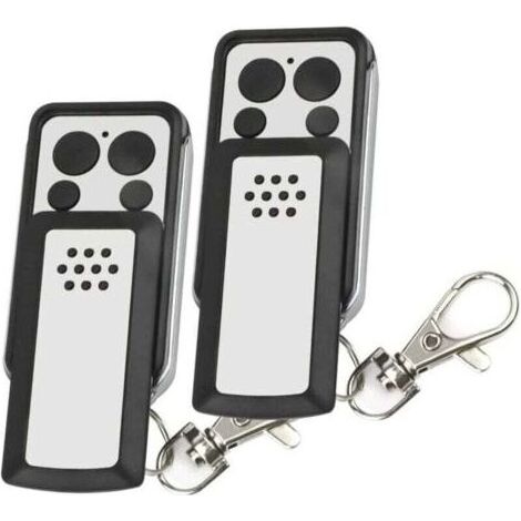 Vurahome - Commande À Distance - 2 Boutons À Clapet- Compatible Avec La Plupart Des Motorisations Avidsen, Xu, Grise, Autonomie De 2 Ans - 114253 -