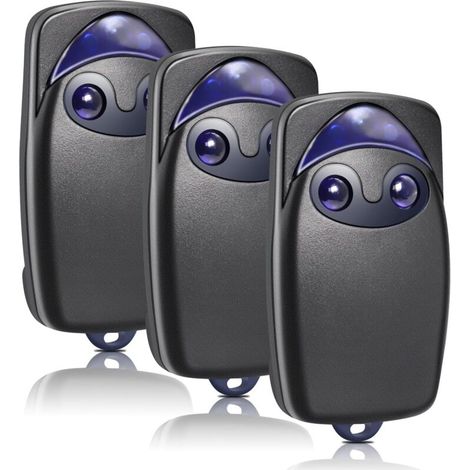 Bardusch Télécommande De Porte 3 Pièces, Télécommande De Porte De Garage 433,92 Mhz Compatible Avec Flo2r-s, Floxir Floxir Flox2r Oxygène Ox2, 2 Canaux