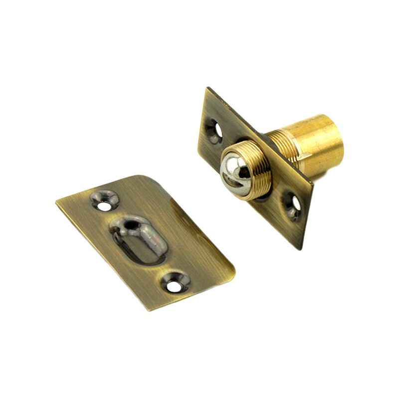 Stück Schranktürriegel, Versenkter Kugelriegel, Rollenkugelverschluss, Einsteckschloss, Verstellbarer Rollenkugel-möbeltürriegel, Gold