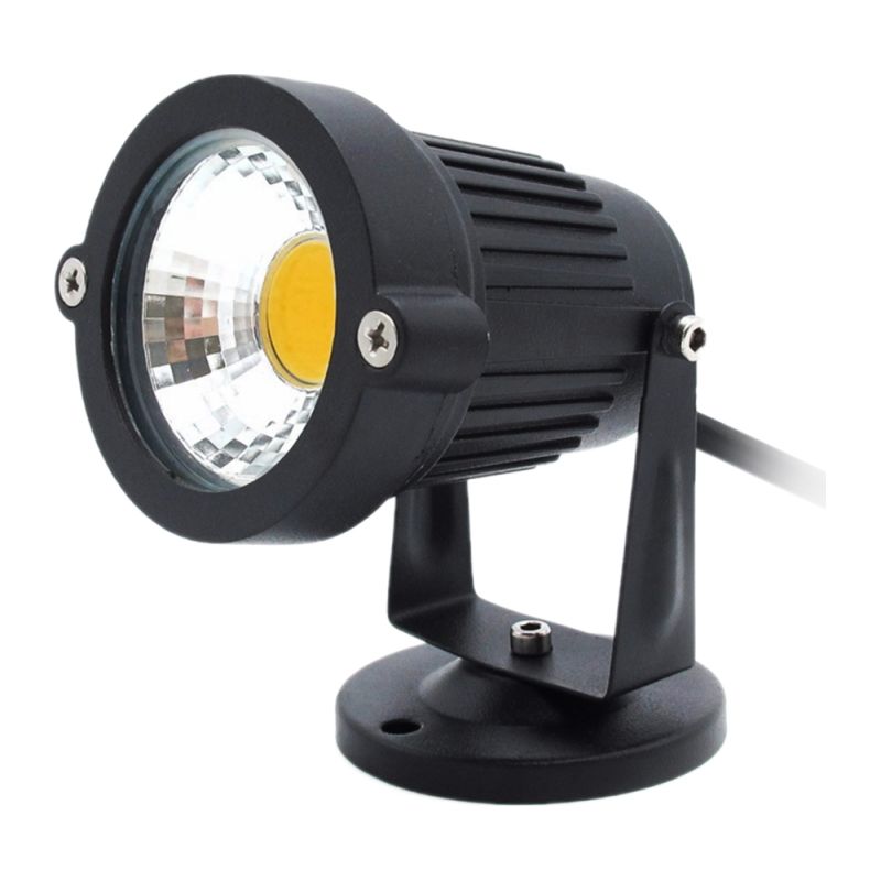 7-w-cob-gartenleuchte, 12 V Dc, Ip65, Mit Sockel, Warmweiß