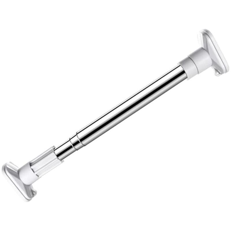 Spannbare Duschvorhangstange Aus Edelstahl, Kein Bohren Erforderlich, 50–80 Cm, Teleskopstange Aus Gummi Für Kleiderschrank/badewanne/fenster/wäscheständer