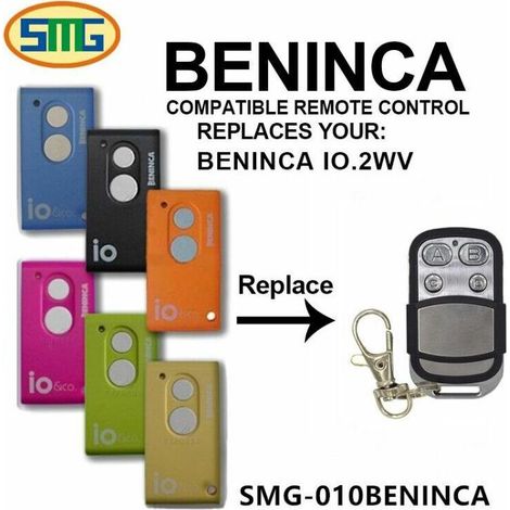 Royaluxe - 2pcs Beninca To Go Télécommande De Porte De Garage Émetteur Poignée Émetteur
