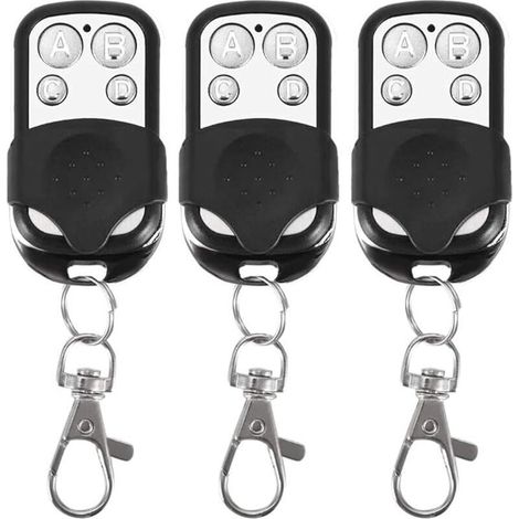 Lot De 3 Télécommandes Universelles, À Code Fixe, Avec Fréquence De 433,92 Mhz, Pour Portail Automatique-dou