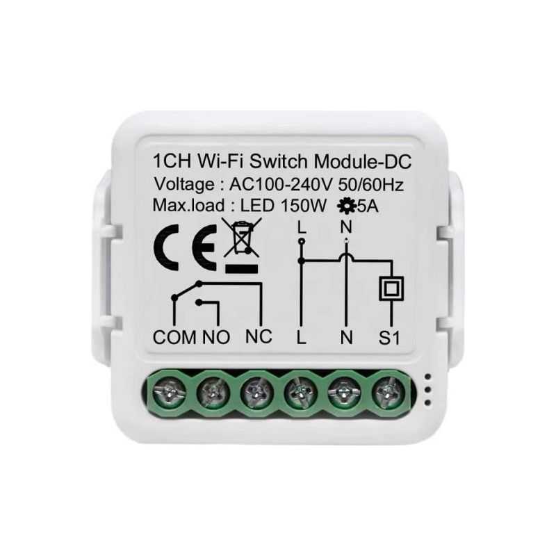 Tuya Smart Life 1-wege-wlan-repeater, 2,4-ghz-wlan, Feuerfestes Gehäuse, Wechselstrom 100–240 V, 50 W, Neutral-/phasenanschluss, Überlastschutz, Manuelle Sprachsteuerung