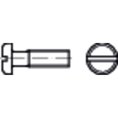 Flachkopfschraube mit Schlitz ISO 1580 Edelstahl A4 M5 x 10mm KP