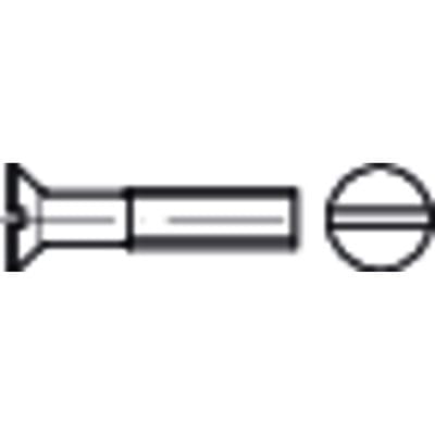 Senkschraube mit Schlitz ISO 2009 Stahl 4.8 galvanisch verzinkt M5 x 55mm KP