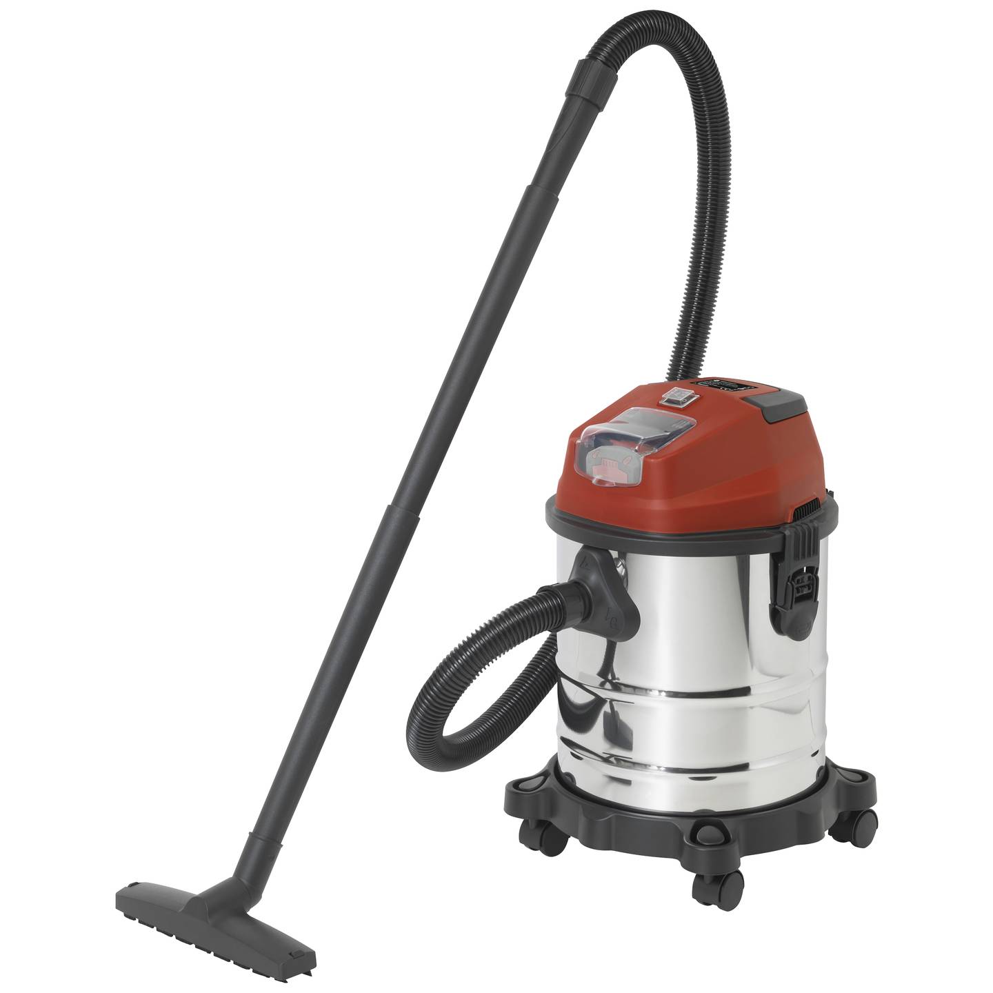 [neuwertig] B-ware Toolcraft Nts 200 Akku Nass Trockensauger Staubsauger Edelstahlbehälter